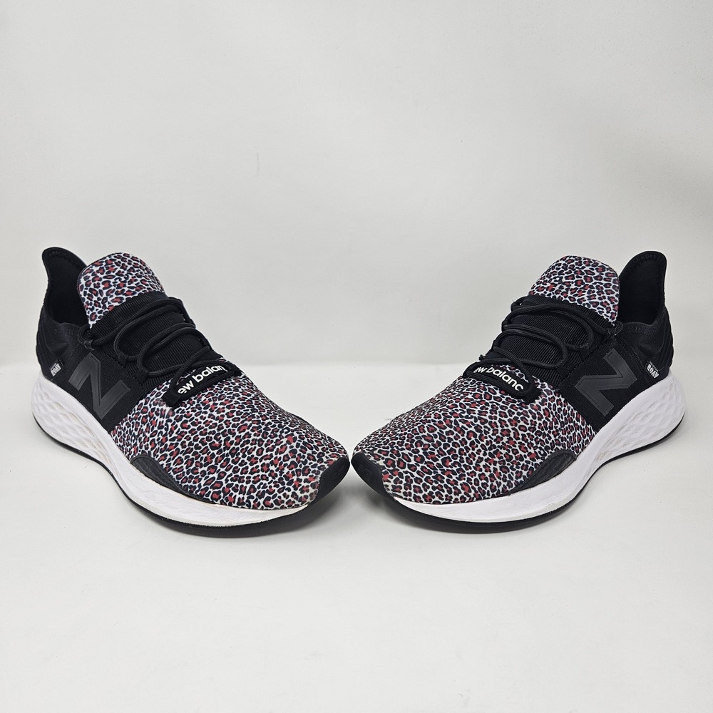 New Balance Fresh Foam Roav V1 Women 11 Leopard Print Black Running Shoes - Picture 5 of 12